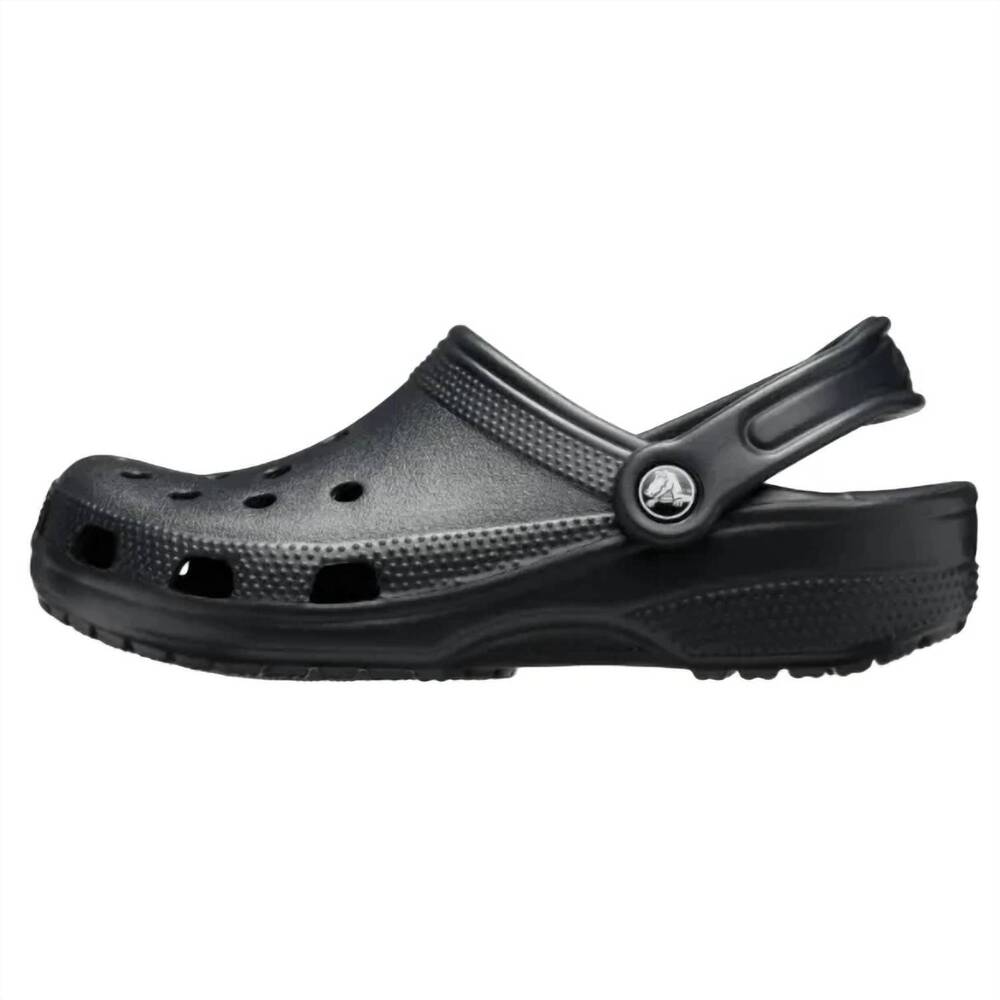 NEW CROCS unisex classic clogs in black